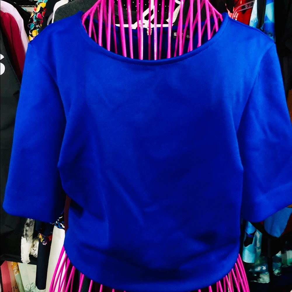 NWT Express royal blue crop top S
